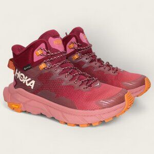 Hoka One Womens Trail Code GTX Gore-Tex Hiking Boots Hot Sauce 1123166/HSER